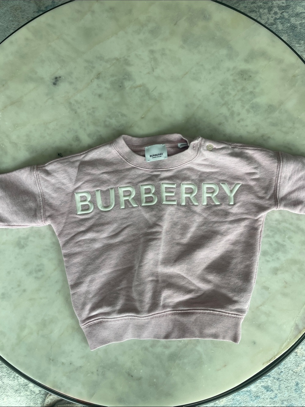 Burberry Pale Pink Kids Logo Sweatshirt